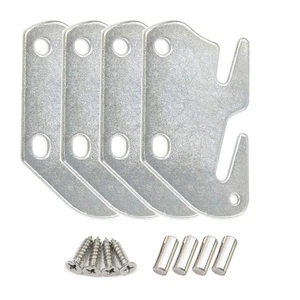 Wood Bed Plates Wood Bed Rail Hook Plates for Bed Frame Bracket Headboard Foo... - Picture 1 of 9