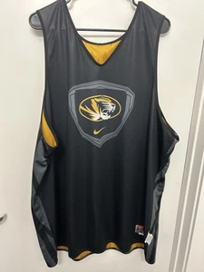 Nike Mizzou Missouri Tigers Basketball #41 Jersey Black Yellow reversible - Picture 1 of 5