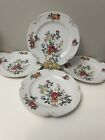 Vintage Set of 4 Charm Crest Fine China Dinner Plates Mayfair Floral
