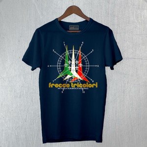 Mens T-Shirt Frecce Tricolori Airline Military Patrol Italian FB Tee