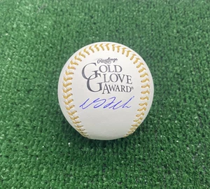 DJ LeMahieu Autograph Signed Gold Glove Baseball Yankees ball - Picture 1 of 2