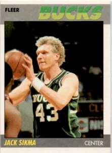 1987-88 Fleer Jack Sikma #100 Milwaukee Bucks - Picture 1 of 2