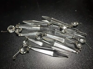 10 PENDENTI IN CRISTALLO IDEALI PER RESTAURO LAMPADARI - Foto 1 di 12