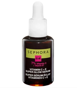 Sephora Collection Super Glow Face Serum with 7% Vitamin C+E 30ml~1oz Dark Spots - Picture 1 of 3