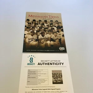 Kirby Puckett Harmon Killebrew Minnesota Twins Legends Signed Magazine Beckett - Picture 1 of 8