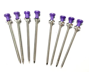 8pc Laparoscopic SPC Trocar 12fr and 14fr SS Surgical Instrument CE Approved. - Picture 1 of 6