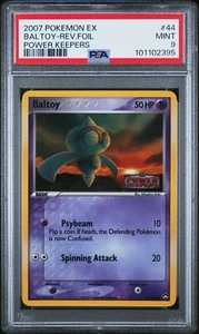 2007 POKEMON EX POWER KEEPERS 44 BALTOY-REVERSE FOIL | PSA 9 - FRESH PULL - Picture 1 of 2