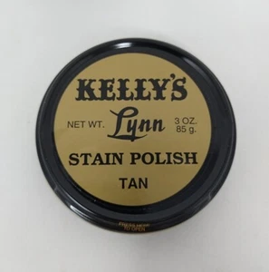 Kelly's Lynn Shoe Stain Leather Polish - Tan 3oz - Made In USA - Picture 1 of 4