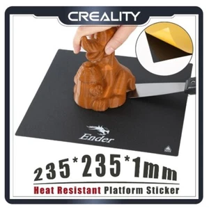 Creality 3D Ender-3 Heat Resistant Platform Sticker Heated Bed Parts 235*235*1mm - Picture 1 of 6