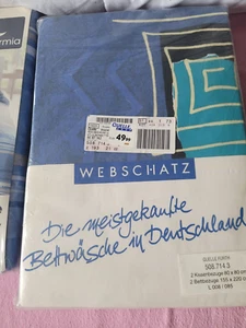 2 x Bettwäsche Webschatz von Quelle in BW, 155 x220cm +2 Kissenbezüge 80x80 - Bild 1 von 2