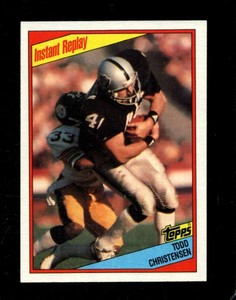 1984 TOPPS #106 TODD CHRISTENSEN NM LA RAIDERS IR *X63562