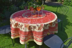 Tablecloth Provence 180 cm round Terra from France easy care and non-iron - Picture 1 of 7