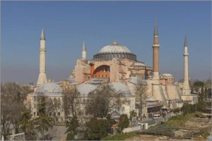 world famous landmark HAGIA SOPHIA, ISTANBUL travel poster COLLECTORS 20x30 - Picture 1 of 1