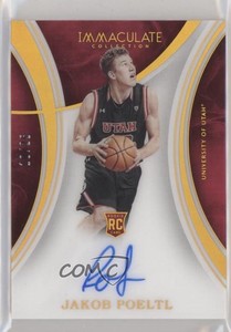 2016-17 Panini Immaculate Collegiate Gold /25 Jakob Poeltl #49 Rookie Auto RC