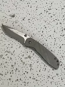 Winchester Stainless Steel Silver Folding Pocket Knife Lock Plain Serrated Edge— - Picture 1 of 11