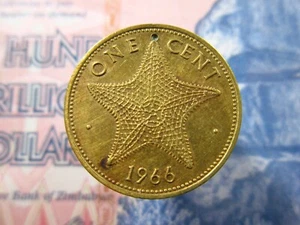 Bahamas 1 Cent 1966 World Money Coin bh7k - Picture 1 of 2