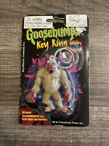 Vintage Gänsehaut Schlüsselring Kette Der abscheuliche Schneemann Neu in Verpackung alter Lagerbestand 82005 - Bild 1 von 2