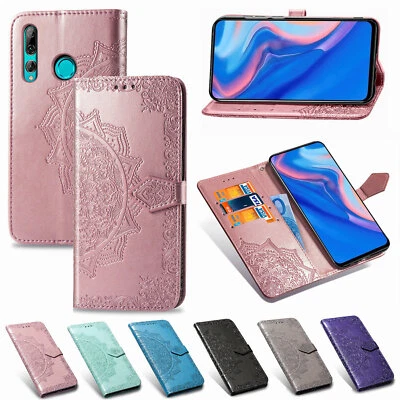 Case For Huawei P10 Pro P20 Lite Nova 3E Y6 Y7 2018 Leather Magnetic Stand Cover - Image 1 of 4
