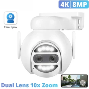 8MP 4K IP Camera Wifi PTZ Dual Lens 2.8mm 8mm 4MP 2K Surveillance Security CCTV - Picture 1 of 28