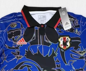 adidas Japan JFA Tokusatsu Special Edition Fans Slim Size L Soccer Jersey - NWT! - Picture 1 of 12