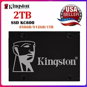 Kingston SATA III KC600 2.5in Internal SSD 256/512GB 1/2TB Solid State Drive lot - Picture 1 of 9