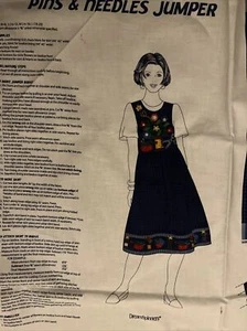 Dreamspinner Panel/pins And Needle jumper Bodice And Yardage To Match - Picture 1 of 4