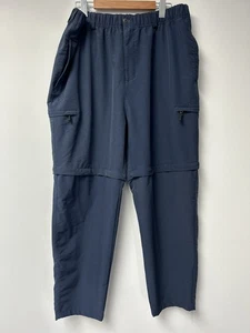 Outer Peak Performance Size 127 Navy Blue Stretch Zip Off Hiking Trek Pants - Picture 1 of 9