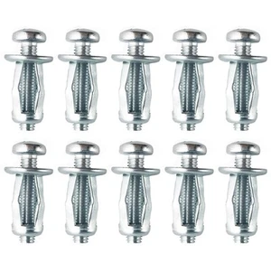 10Pcs Hollow Metal Cavity Fixings Hollow Door Anchors for 0-5mm Door Extra Sh... - Picture 1 of 9