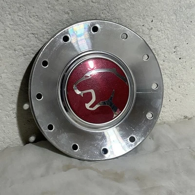 2001-2002 Mercury Cougar vermelho 35ª tampa de cubo central de roda de alumínio 1S81-1000-EA - Imagem 1 de 4