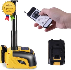 Electric Car Jack Hydraulic Cordless Remote Control 5 Ton 18V Automatic Small Po - Picture 1 of 12