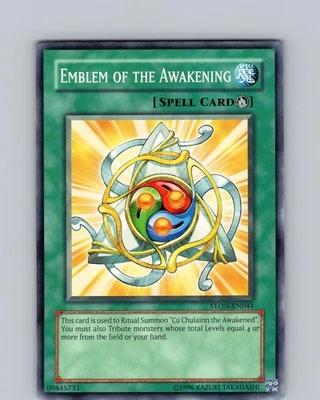 Yu-Gi-Oh TCG Emblem Of The Awakening STON-EN044 Unlimited Common Card LP-NM - Image 1 of 2