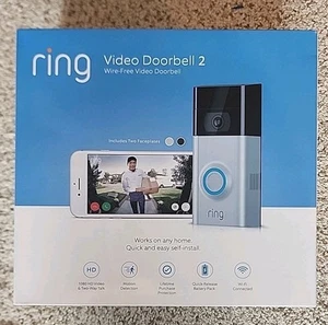 Nuovissimo! Ring Videocitofono 2 | 1080p HD Wireless Due Piastre Frontali Orig. 199€ - Foto 1 di 3