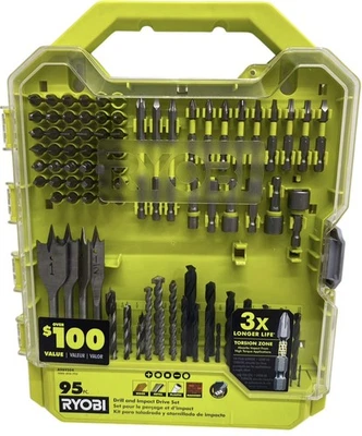RYOB - Kit de broca e acionamento de impacto - 95 peças A989504 (CMP118538) - Imagem 1 de 2