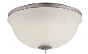 Craftmade Bowl Fan Light Kit in Tarnished Silver with White Frost Glass - Picture 1 of 1