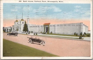 Minneapolis, Minnesota Postcard "Bath House, CALHOUN PARK" 1923 MN Cancel - Picture 1 of 2