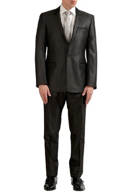 Just Cavalli "Glam Label" Men's One Button Suit US 40 IT 50 - Image 1 of 4