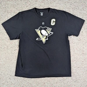 Reebok Pittsburgh Penguins Sidney Crosby T-Shirt Mens 2XL NHL 87 Captain Tee - Picture 1 of 10