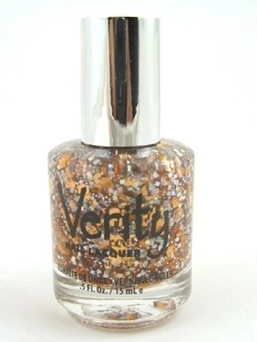 Verity Nail Lacquer, Glitter Topper, Top Coat, Marigold Sparkles SE34 - Image 1 of 1