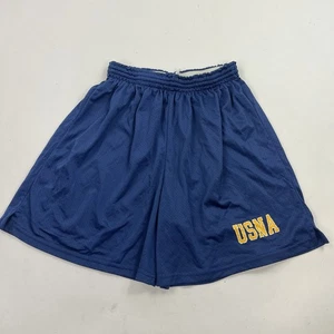 Vintage USNA Navy Midshipmen Shorts Adult Large 90s Made in USA Mesh Training - Bild 1 von 10