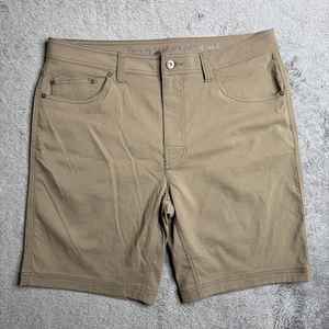 Prana Brion Shorts Herren 36x9 braun Outdoor Wandern Nylon Stretch Gorpcore - Bild 1 von 8
