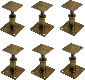 Verstellbare 4 1/3" - 7" Haus Boden Wagenheber Mini Schraube Pfosten Stange für Nivellierung, Galv - Bild 1 von 12