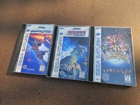 Sega Saturn 3 Game Lot Galactic Attack, Darius Gaiden, Fighting Vipers