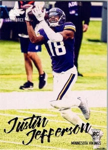 Tarjeta de novato 2020 Panini Chronicles Luminance #217 Justin Jefferson Minn Vikings - Imagen 1 de 2