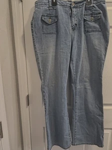Zana Di Damen Blue Denim Jeans Light Wash Stretch Gr. 18 - Bild 1 von 2