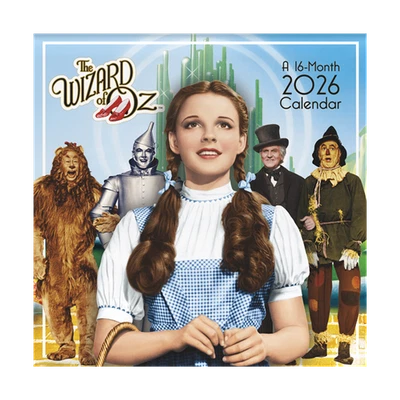 Trends International The Wizard of Oz 2026 12 x 12 Wall Calendar w