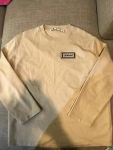 Neu 2021 OFF-WHITE Sweatshirt Logo Patch Grau Gr. S - Bild 1 von 8
