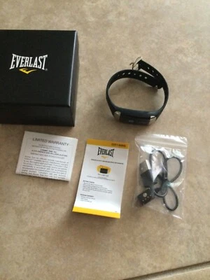Everlast Wireless Fitness Activity Tracker and Heart Rate Monitor Black New - Image 1 of 4