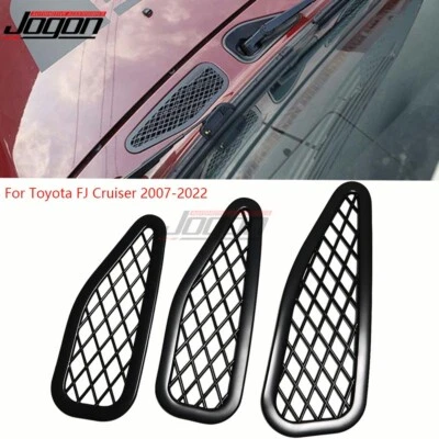 Hood Air Flow Intake Vent Trim For Toyota FJ Cruiser 2007 2008 2009 10-22 Bonnet - Image 1 of 4