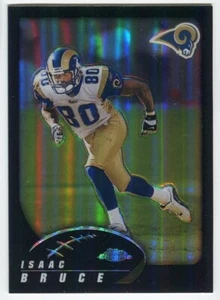 2002 Topps Chrome Black Refractor /599 Isaac Bruce #104 HOF Rams - Picture 1 of 2
