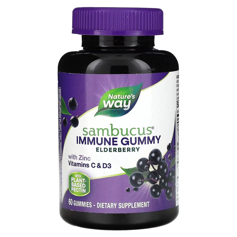 Gomitas Nature'S Way Sambucus, Eldrbry - 60 ct Foto 1 de 1